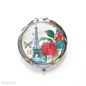 Colorful Printing Mini Round Two-Side Compact Mirror