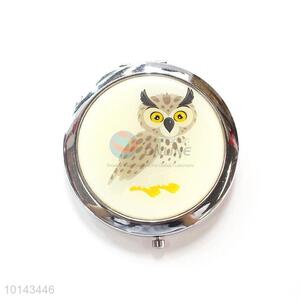 Wholesale Owl Pattern Round Make-Up Mirror