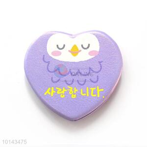 Cute Pattern Heart Shape Make Up Mirror