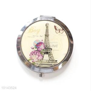 High Quality Eiffel Tower Pattern Pocket Mirror/Compact Mirror