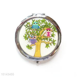 Wholesale Tree Pattern Round Mini Compact Mirror