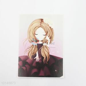 New arrival girl paper postcard