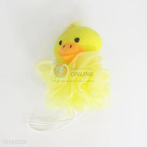 Yellow duck shower scrubbie/net bath sponge