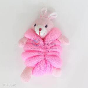 Pink rabbit net bath sponge/scrubbie