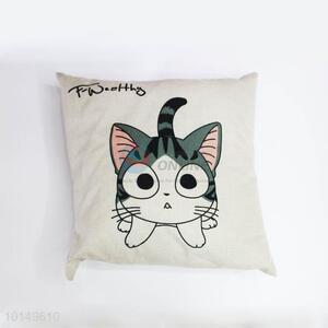 Cute Cat Printing Square Pillow