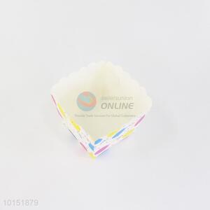 Beautiful design balloon printed square paper cakecup cups wholesale