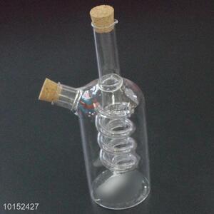Glass Wine Bottle Shaped Sauce Vinegar Bottle Seasoning Bottle Glass Condiment Jar