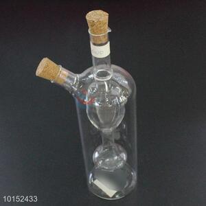 Glass Oil and Vinegar Bottles Inner Bottle Hourglass Shaped Condiment Bottles Leakproof Seal Pot Cooking Tools