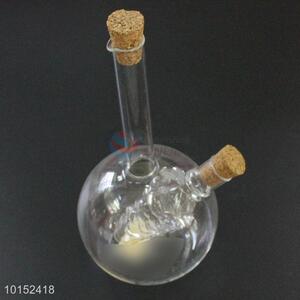 Creative Oil and Vinegar Cruet Soy Sauce Glass Round Shaped Vinegar Bottle Seasoning Bottle