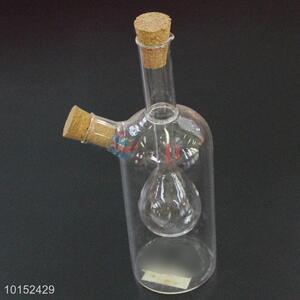 Kitchen Supplies Cruet Gravy Boats Seal Oil Soy Sauce Glass Wine Bottle Shaped Vinegar Container