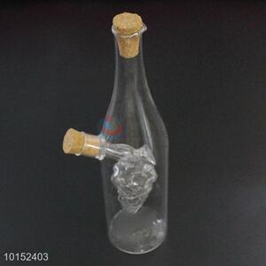 Wine Bottle Shaped Glass Oil and Vinegar Bottles Condiment Bottles Leakproof Seal Pot Cooking Tools