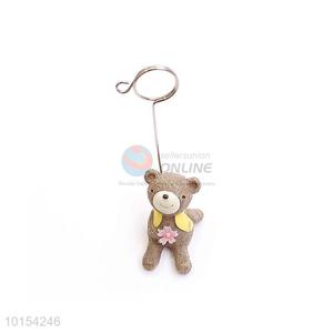 Cute Bear Shape Polyresin With Card Holder