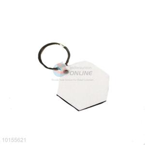 Top quality simple white key chain