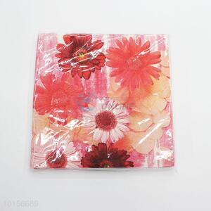 Chrysanthemum printed paper napkins/serviettes