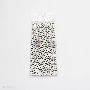 Leopard printed cocktail drinking paper straws