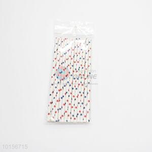 Wholesale Star Printed Disposable Drink Paper Straws