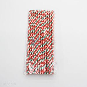 Heart Pattern Party Decoration Disposable Paper Straws
