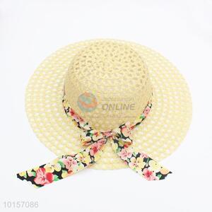 Wholesale bowknot paper straw hat