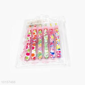 Open Mouth Floral Eyebrow Tweezers Set