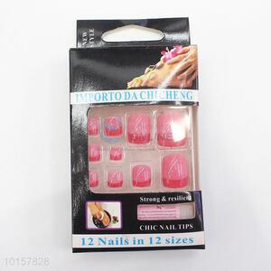 Fashion French Style ABS Artificial <em>Nail</em> Art <em>Fake</em> Nails