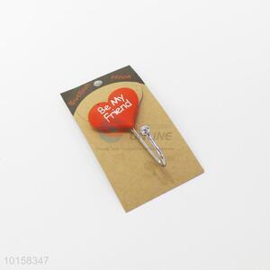 Delicate bottom price heart shaped pvc wall hook