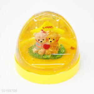 Romantic desktop office decoration acrylic bear penholder