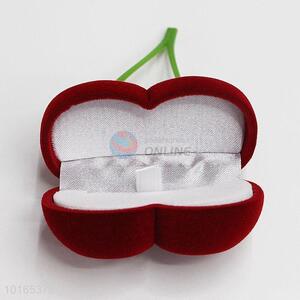 Pretty Cute Foam Insert Jewellery Case for Ring Earring in Cherry Shape