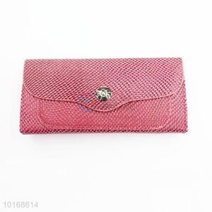 Long slim snake skin pu leather wallet for wholesale