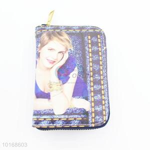 Star Printed PU Clutch Bag Lady Wallet Purse