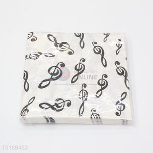 Best Selling Music Notes Printed Paper Napkin, Paper Serviette