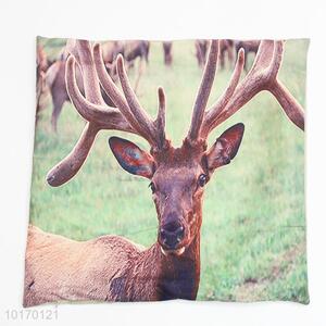 Good quality deer pattern cotton bolster pillow cover/cushion cover