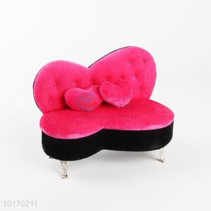 Wholesale pink-black velvet jewelry box