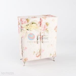 Delicate mini wardrobe jewelry box for girls