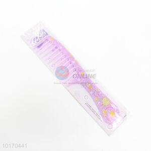 Wholesale Purple Portable Plastic Hair Comb for Women