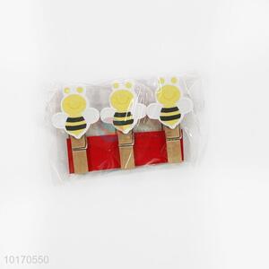 Cute mini bee paper clips wood clips