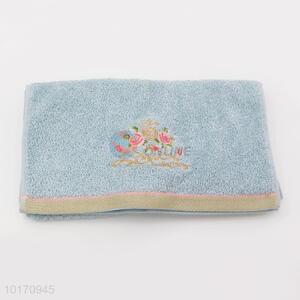 Wholesale Cheap 100% Cotton Embroidered Flowers Bath Towels