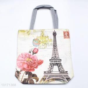 Durable flower pattern lint tote bag/casual bags