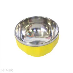 New Product Stainless Steel Yellow Rice Bowl