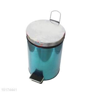 Wholesale Stainless Steel Blue Garbage Can/Trash Can