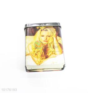 Sxey women printed metal cigarette case