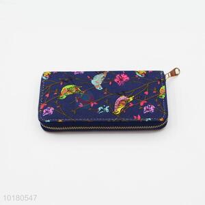 Beautiful Bird Pattern Purse&Wallet for Ladies with Zipper