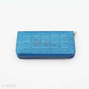 Wholesale Nice Blue Purse&Wallet for Ladies with Zipper