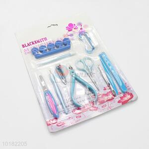 Fashion Style Manicure Set with Nail Clipper/ Cuticle Pusher/ Cuticle Nipper/ Nail File/ Eyebrow Tweezers