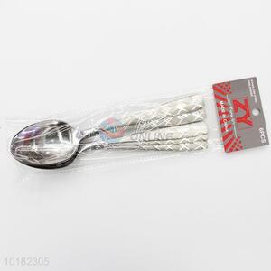 6 Pieces/ Bag New Creative Spoons Stainless Steel Meal Spoons