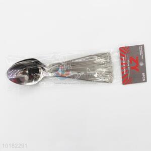 6 Pieces/ Bag Professional Stainless Steel Single Handle Spoons