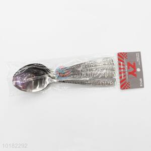 6 Pieces/ Bag Wholesale Long-Handled Stainless Steel Spoons