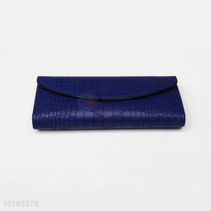 New Arrival Blue Rectangular PU Purse/Wallet for Ladies