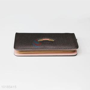 New Arrival Black Rectangular PU Purse/Wallet for Ladies