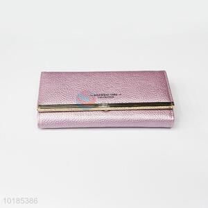 Professional Pink Rectangular PU Purse/Wallet for Ladies