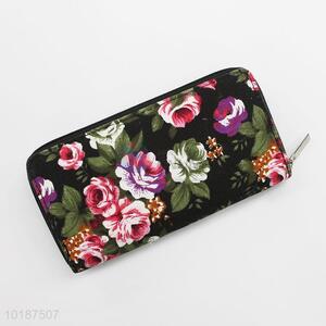 High Quality Canvas Long Wallet Women Purse